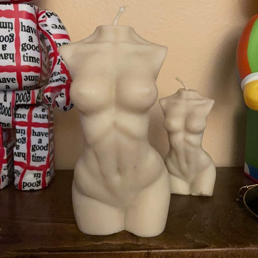 Female torso candles